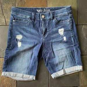 Dark blue Bermuda Jean shorts